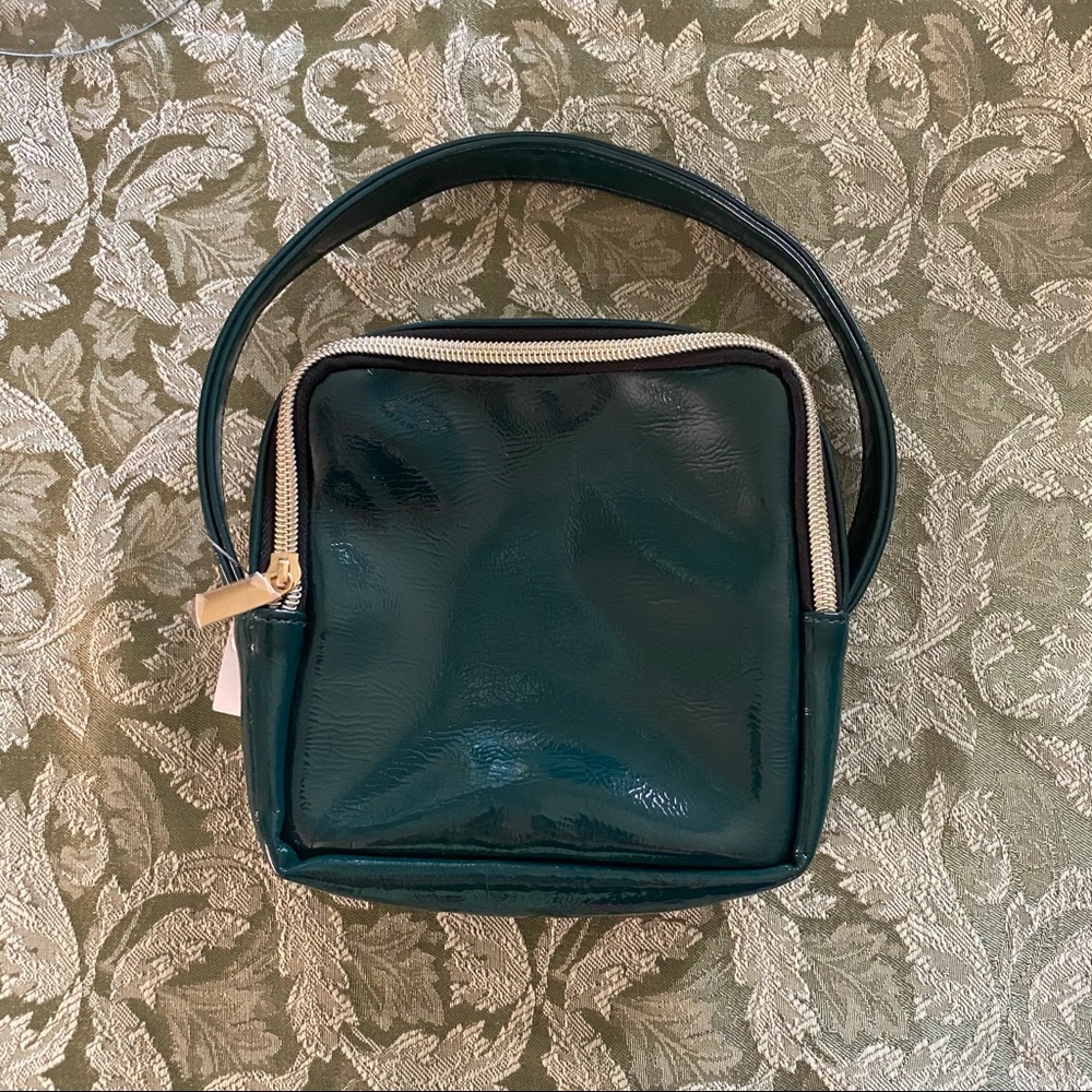 New Sephora Dark Green Make Up Travel Bag